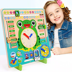 Universal Jouet en bois bébé temps de saison du temps de saison horloge horloge horloge cognitive éducation préscolaire enseignement