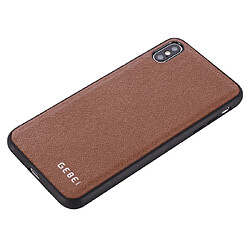 Avis Wewoo Coque Souple Pour iPhone 11 GEBEI Etui de protection en cuir antichoc sur toute la surface Marron