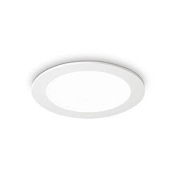 Ideal Lux Petit projecteur encastré rond à 1 lumière LED blanc