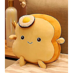 Universal 45 cm simulation de pain grillé kawaii Coussin de pain en tranches oreiller doux en peluche | oreillers en peluche