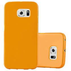 Cadorabo Coque Samsung Galaxy S6 EDGE Etui en Jaune