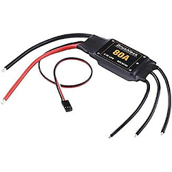 1 Pièce ESC 80A Contrôleur de Vitesse avec UEC 5V / 5A 2-6S LIPO pour Quadricoptère RC Avion