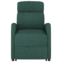 Avis vidaXL Fauteuil Vert foncé Tissu