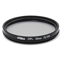 Filtre CPL-Pol universel vhbw52mm pour Canon Casio Pentax Olympus Panasonic Sony Nikon Ricoh Sigma Tamron Samsung Fujifilm Agfa Minolta Kodak.