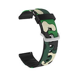 Bracelet en silicone Peau de camouflage 20 mm flexible vert armé pour votre Huami Amazfit Watch Youth Version/GT2 42mm