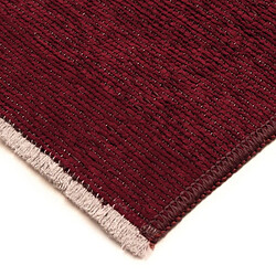 Thedecofactory REVERSIBLE EFFECT - Tapis réversible rouge/charbon 160x230 pas cher