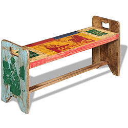 Acheter vidaXL Banc Bois massif recyclé 100x30x50 cm