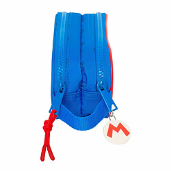 Trousse Fourre-Tout Double Super Mario Play Bleu Rouge 21 x 8 x 6 cm