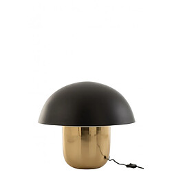 Dansmamaison Lampe Champignon Metal Noir/Or Large