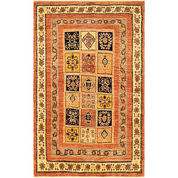 Vidal Tapis de laine 165x104 rouge Kashkuli 