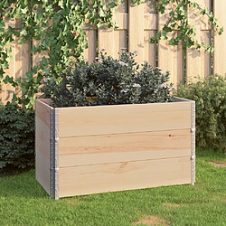 vidaXL Jardinières surélevées 3 pcs 50x100 cm Bois de pin solide