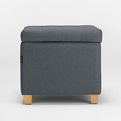 Acheter Ahd Amazing Home Design Pouf de rangement avec coussins recouvert de tissu Coffree matelassé, Couleur: Gris foncé