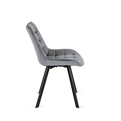 Avis Vivaldi Chaise RICK Gris Velours