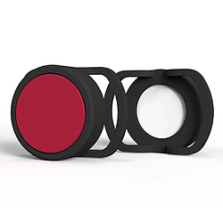 Coque en silicone Traceur anti-fugue pour chien et chat 30mm pour votre Apple AirTag - noir/rouge