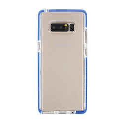 Wewoo Coque Transparent et bleu pour Samsung Galaxy Note 8 Dropproof TPU Housse de protection arrière