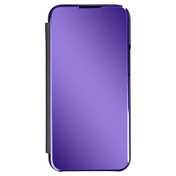 Avizar Étui Clear View iPhone 13 Pro avec Clapet Miroir Support Vidéo violet