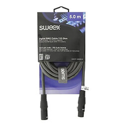 Avis Sweex Câble audio optique XLR 5-Pin 5 Broches Mâle XLR 5-Pin 5 Broches Femelle Plaqué nickel 5.0 m