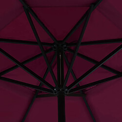 Acheter Helloshop26 Parasol de jardin avec mât en aluminium 500 cm bordeaux 02_0008107