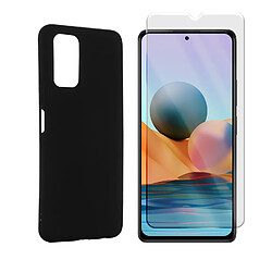 Film verre trempé pour Xiaomi Redmi 10 - 10 2022 6.5" + Coque de protection en silicone noire - Visiodirect -