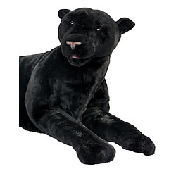 Hansa Peluche Geante Panthere Noire Couchee 100cmL