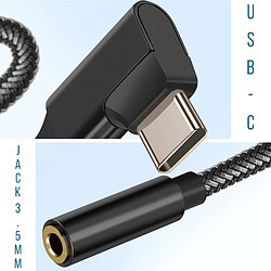 Acheter Avizar Adaptateur Audio USB-C vers Jack 3.5mm femelle Design Coudé Longueur 12cm Noir