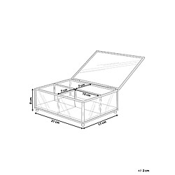 Avis Beliani Boîte à bijoux en verre et doré SAINTES
