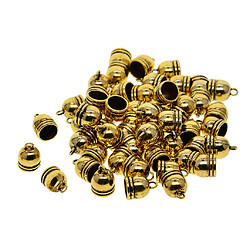 50pcs 10mm Bell End Cap Mesh Kumihimo Cord Tassel DIY Making Antique Golden