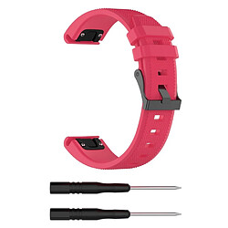 Avis Bracelet en silicone rose pour votre Garmin Fenix 5/Fenix 5 Plus/Forerunner 935/Approach S60