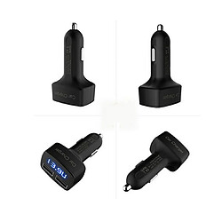 Acheter YP Select Chargeur de voiture Dual 2 USB Testeur de courant de tension Adapte-NOIR BLEU