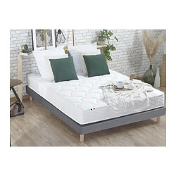 Idliterie Ensemble Matelas Ressorts 5 Zones ETOILE + Sommier - Made in France