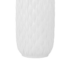 Beliani Vase décoratif EMAR Céramique 31 cm Blanc pas cher