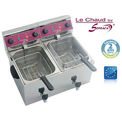 Friteuse électrique de table - 2 x 8 Litres - Sofraca