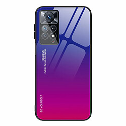 Coque en TPU couleur dégradée, anti-rayures, bleu/rose pour votre Xiaomi Redmi Note 11 Pro 5G (Qualcomm)/Note 11 Pro 4G (MediaTek)