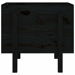 Acheter Maison Chic Jardinière,Bac à fleurs - pot de fleur noir 62x50x57 cm bois massif de pin -GKD62537