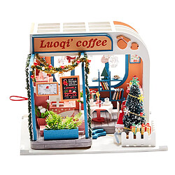 Maison De Poupée Miniature à L'échelle 1/24 Avec Bricolage Et Ameublement Accessory Cafe Shop No Dustcover