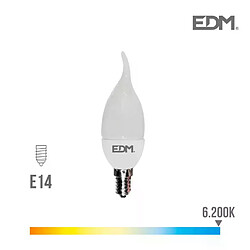 Edm Ampoule LED E14 5W équivalent à 35W - Blanc du Jour 6400K