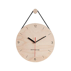 Horloge Murale à Suspendre En Bois De 12 "Face En Bois Pour Le Style De Salon 3