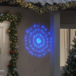 vidaXL Étoile rayonnante de Noël 140 LED bleu 17 cm