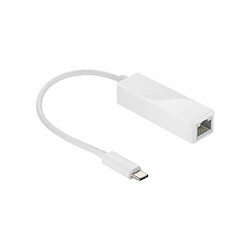 NEDIS Câble Adaptateur USB-C™ Type-C™ Mâle - RJ45 Femelle 1 Gbit 0,2 m Anthracite