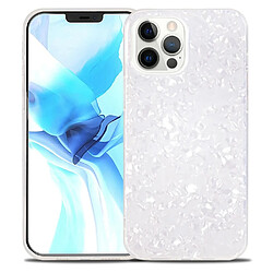 Coque en TPU + acrylique IPAKY IMD blanc pour votre iPhone 12 Pro Max 6.7 pouces