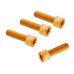 Avis 8pcs CNC 7075 En Alliage D'aluminium VTT M5x17mm Vis De Guidon De Vélo Boulons De Tige