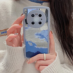 GUPBOO Étui pour iPhone13 Illustration littéraire Huawei étui pour téléphone portable étui de protection miroir de style japonais et coréen femme