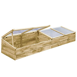 Avis vidaXL Serres 2 pcs Bois de pin imprégné 200x50x35 cm