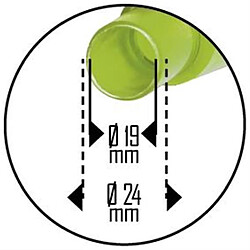 Ribimex Pluviomètre transparent avec graduation incrustée