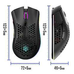 Yonis Souris Gaming RGB Sans Fil Ultra Légère