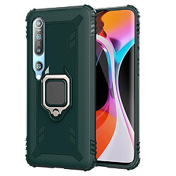 Coque en TPU résistant aux chutes avec béquille vert pour votre Xiaomi Mi 10/Mi 10 Pro