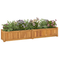 Avis Maison Chic Jardinière,Lit surélevé - Bac à fleurs - pot de fleur 150x30x25 cm bois massif de teck -GKD42568