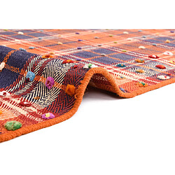 Vidal Tapis de laine 231x146 orange Jajim