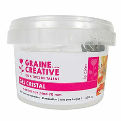 Graines Creatives Gel pour bougies 450 g + 6 mèches