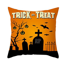 P113 4PCS 45 * 45cm Halloween motif de fantôme d'oreiller de la maison de vacances à la maison Coussin d'oreiller Coussin de coussin de canapé